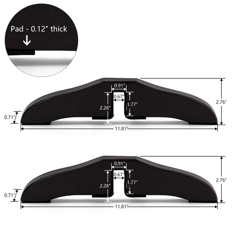 WELLAND Support Feet for 360 Degree Configurable Gate Collection, Espresso, A Pair 2 Count (Pack of 1) - NewNest Australia