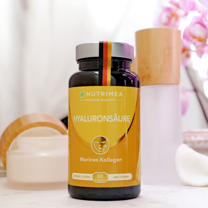 Hyaluronic Acid Capsules High Dose 400 Mg Marine Collagen Enriched With Vitamin C + Vitamin A - N¬∞ 1 From France - Premium Hyaluronic For Skin, Joints Anti-Ageing - NewNest Australia
