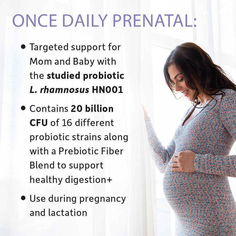 Garden of Life - Dr. Formulated Probiotics Once Daily Prenatal - Acidophilus and Bifidobacteria Probiotic Support for Mom and Baby - Gluten, Dairy, and Soy-Free - 30 Vegetarian Capsules Shelf Stable Probiotics - NewNest Australia