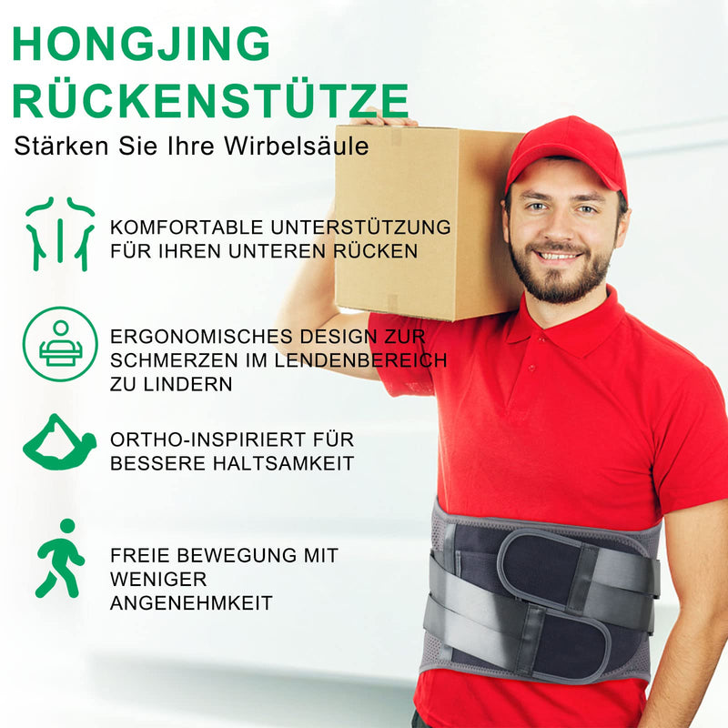 Hongjing Back Support Belt For Lower Back Pain Relief With 7 Struts, Lumbar Support Belt With Breathable Mesh For Heavy Lifting And Sciatica Pain Relief (Xl) - NewNest Australia
