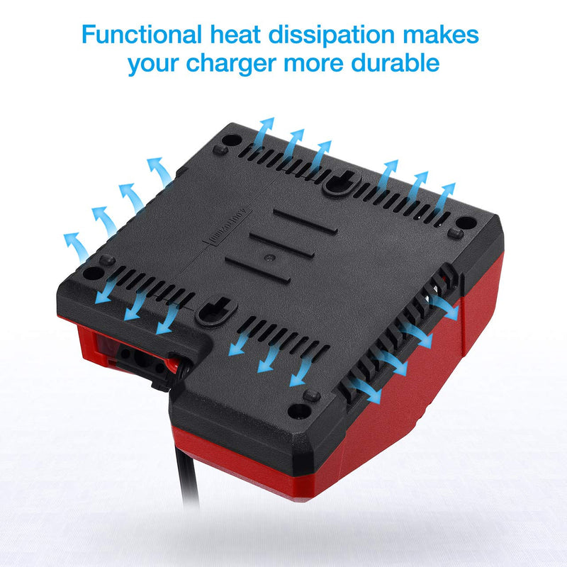 Powerextra M12 & M18 Rapid Replacement Charger for Milwaukee 48-59-1812 N12 or N18 N14 Lithium Battery 48-11-2420 48-11-2440 48-11-1820 48-11-1840 48-11-1850 48-11-2401 48-11-1890 - NewNest Australia