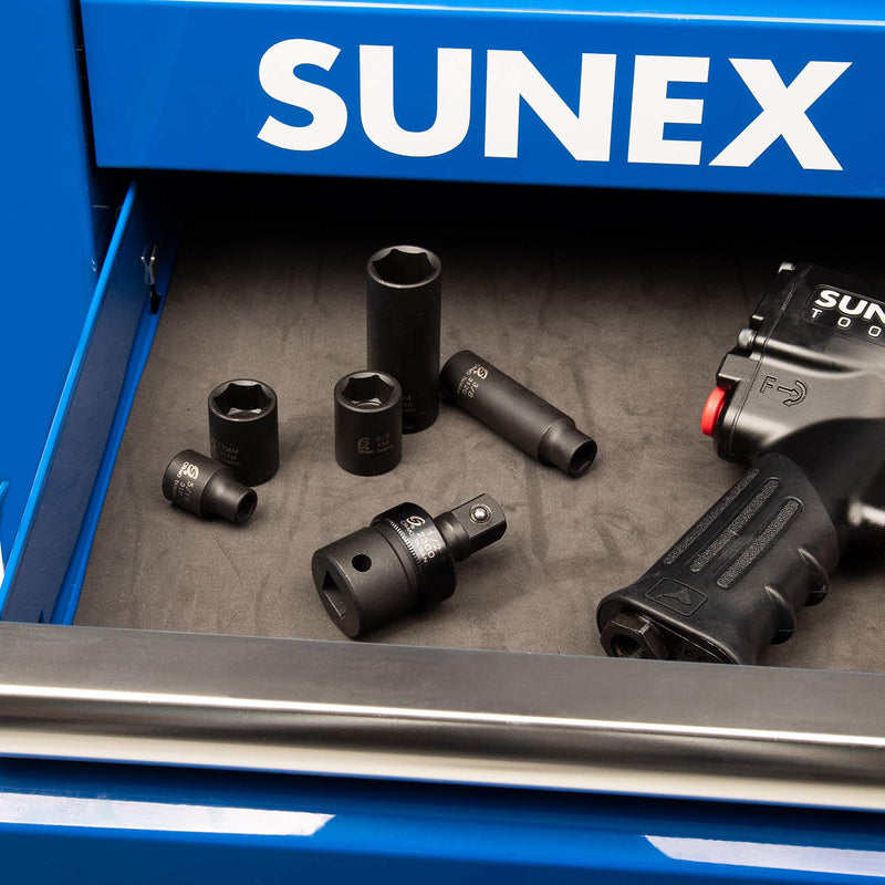 Sunex 2300, 1/2" Drive, Universal Impact Joint, Cr-Mo Steel, Radius Corner Design, Flexible, Meets ANSI Standards - NewNest Australia