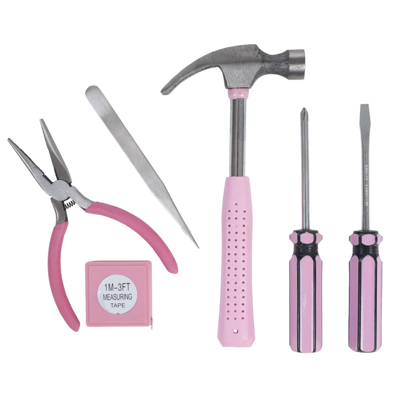 Stalwart - 75-HT2007 Household Hand Tools, Pink Tool Set - 9 Piece by , Set Includes – Hammer, Screwdriver Set, Pliers (Tool Kit for the Home, Office, or Car) - NewNest Australia