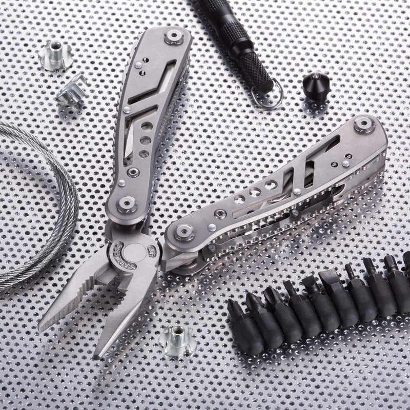 Multitool 24in1 with Mini Tools Knife Pliers and 11 Bits - Multi Tool All in One - Multi Function Gear for Men Best Multi-tool Kit for Work EDC Camping Backpacking Survival - Great Gifts for Men 2238 - NewNest Australia