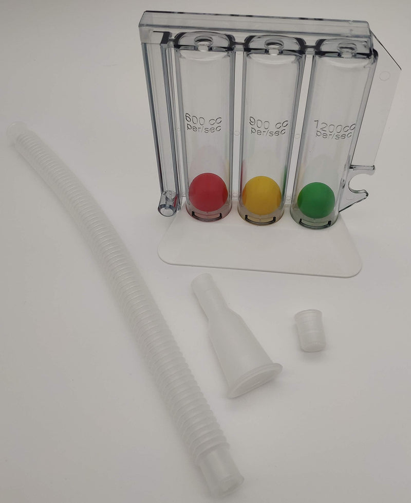 Breathing Trainer With E-Book For Breathing Exercises - Lung Trainer 3 Chamber Breathing Exercise Device | Therapy For Respiratory Problems Of The Lung And Bronchia | Logo Pedicure Occupational Therapy Lung Trainer (Special 1200 Vol) - NewNest Australia