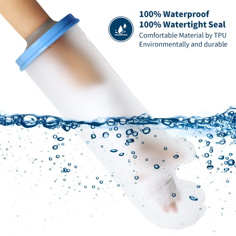 Promifun Kids Waterproof Cast Cover Arm for Shower Bath,Arm Cast Protector to Keep Wounds Dry,Reusable Cast Bag, Cast Sleeve Watertight Seal for Broken Arms, Fingers, Wrists, Hands Kid Full Arm - NewNest Australia