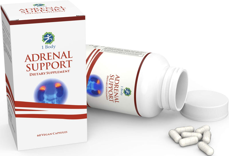 Adrenal Support Ashwagandha Capsules - Cortisol Manager - A Supplement containing Rhodiola Rosea, Vitamin B12, B5, B6, Magnesium, Ginger Root Extract, Schizandra Berry, Ashwaganda - Vegetarian - NewNest Australia