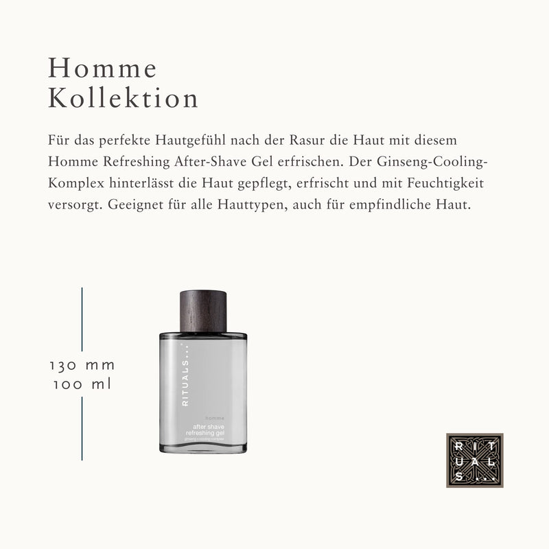 RITUALS aftershave from the Homme Collection - with ginseng and cooling complex - moisturizing and stimulating - NewNest Australia