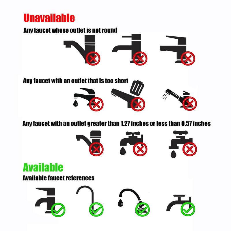 Soerreo Portable Rubber Hose Nozzle, Size, Easy to Use, Hand Shower, Suitable for People or Pets - NewNest Australia