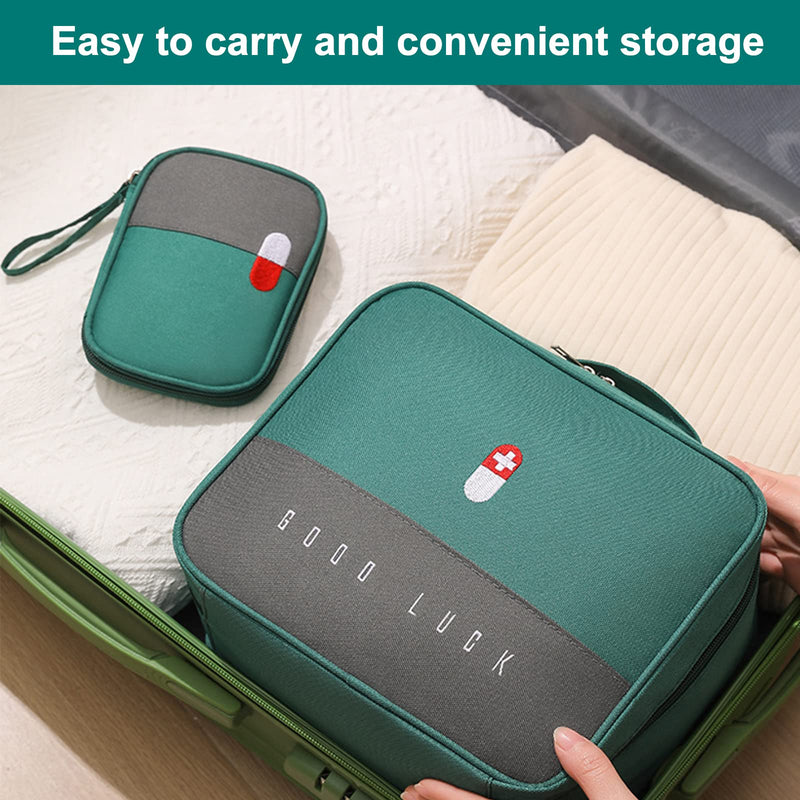 Yutuy Pack Of 4 Medicine Bag, Large Capacity Emergency Bag, Empty Waterproof First Aid Bag For Home, Office, Travel, Outdoor, Portable Caregiver Bag, Travel Pharmacy Bag, First Aid Bag - NewNest Australia