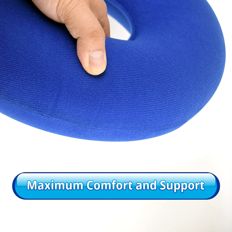Portable Inflatable Cushion donut cushion pressure cushions for bottoms Donut Shape, Comfortable Sitting, Pressure Relief, Suitable for All (M, Blue, 1) M - NewNest Australia