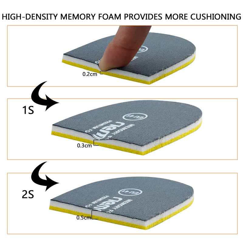 riemot Women's Men's Memory Foam Insoles, Super Soft Replacement Innersoles for Running Shoes, Trainers, Work Boots, Walking Shoes Comfort Cushioning Shoe Inserts 11 Grey for Mens - NewNest Australia