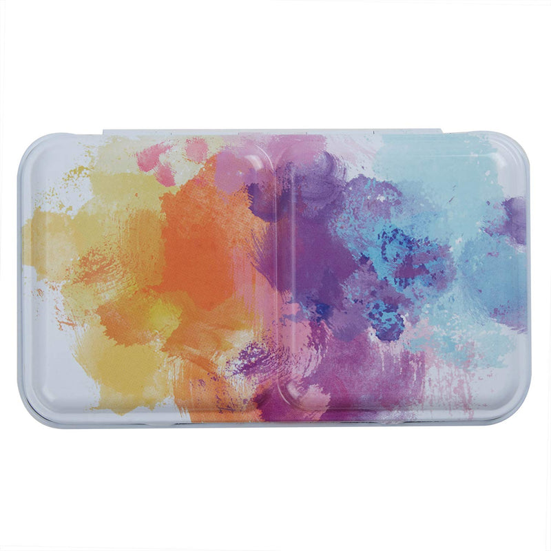 MEEDEN Empty Watercolor Tins Box Palette Paint Case, Small Colorful Tin with 12 Pcs Half Pans Small tin with 12 half pans - NewNest Australia