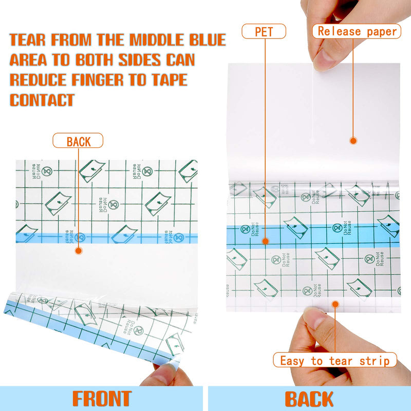 Transparent Stretch Adhesive Bandage Waterproof Bandage Clear Adhesive Bandages Dressing Tape (3.94 Inch x 5.47 Yard) 3.94x196.92 Inch (Pack of 1) - NewNest Australia