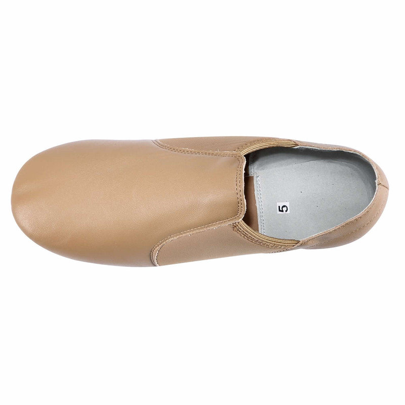 Dynadans Women's Leather Upper Slip-on Jazz Shoe 8.5 Women/8 Men Brown - NewNest Australia
