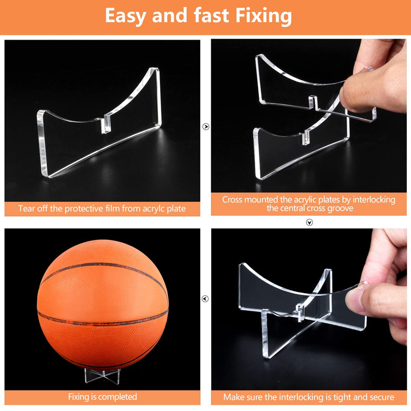 Acrylic Display Rack for Baseball,Softball,Basketball,Football,Volleyball (1.97x1.1 inch and 3.54x1.3 inch) 1.97x1.1 inch and 3.54x1.3 inch - NewNest Australia