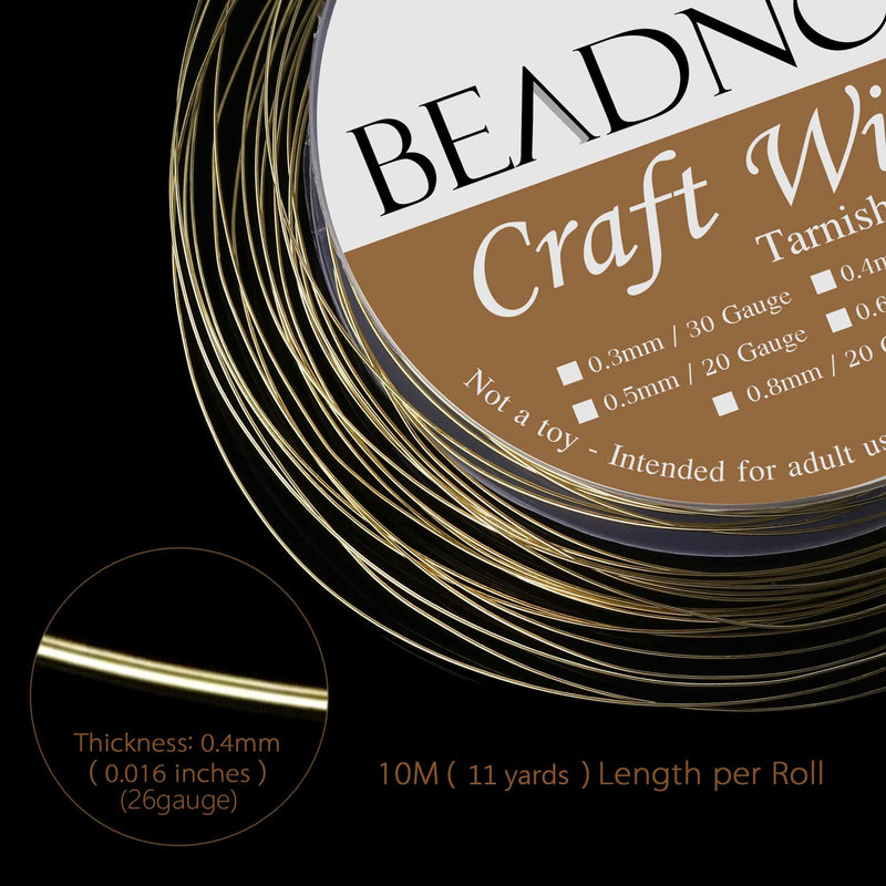 BEADNOVA 26 Guage Wire for Jewelry Making Copper Wire Tarnish Resistant for Crafts (Silver Plated) 0.4mm - NewNest Australia