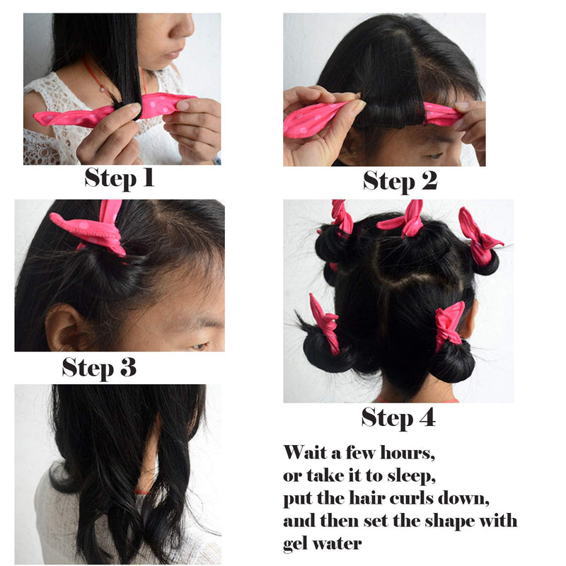 24Pcs Hair Curlers No Heat, Alldo Hair Curlers Rollers Sponge Rollers Wave Formers Hair Rollers for Long Short Sleep in Rollers Curlers DIY Hair Tools Pillow Soft Curls (6 Color*4 Pcs) - NewNest Australia