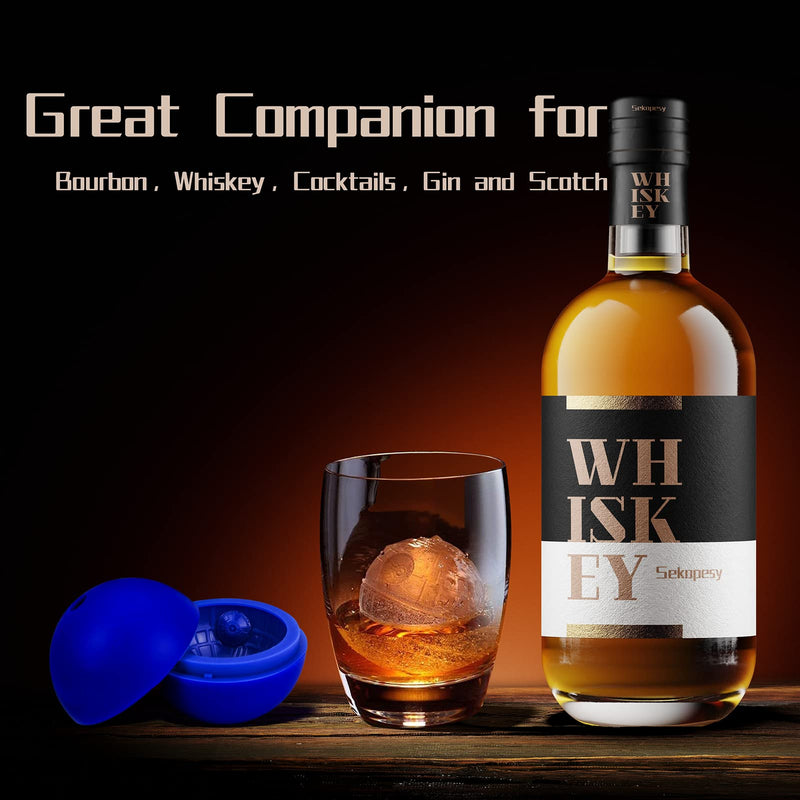 Death Star Ice Cube Mold 2 Packs Large Ice Ball Maker Silicone Ice Mould Tray and Chocolate Maker Tools for Whiskey, Bourbon and Cool Drinks (2) - NewNest Australia