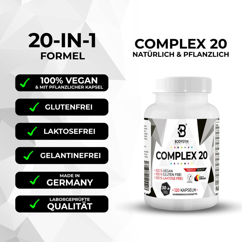 F Burner | Metabolism Complex Vegan | appetite suppressant | 120 diet capsules - fat metabolism - 20 F-burners in 1 capsule - quickly & finally, capsules with high-quality natural ingredients - NewNest Australia
