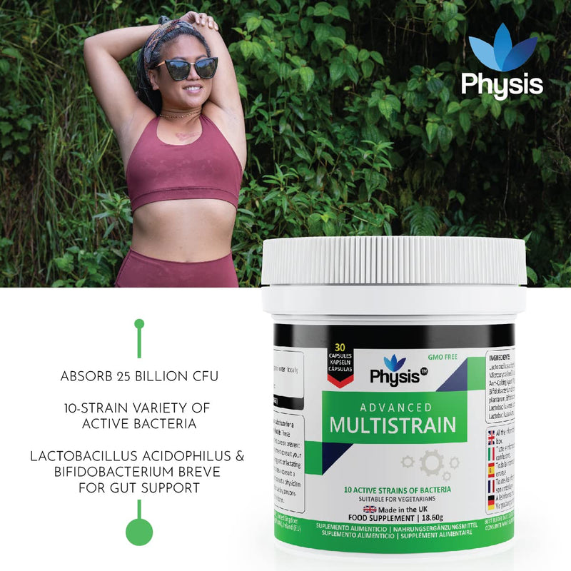 PHYSIS Advanced Probiotics | 10 Capsules (5 Day Antibiotic Treatment) | 25 Billion CFU Probiotic | Bloated Stomach Relief Tablets | Probiotics for Gut & Digestion | Probiotics for Women & Men 10 Count (Pack of 1) - NewNest Australia