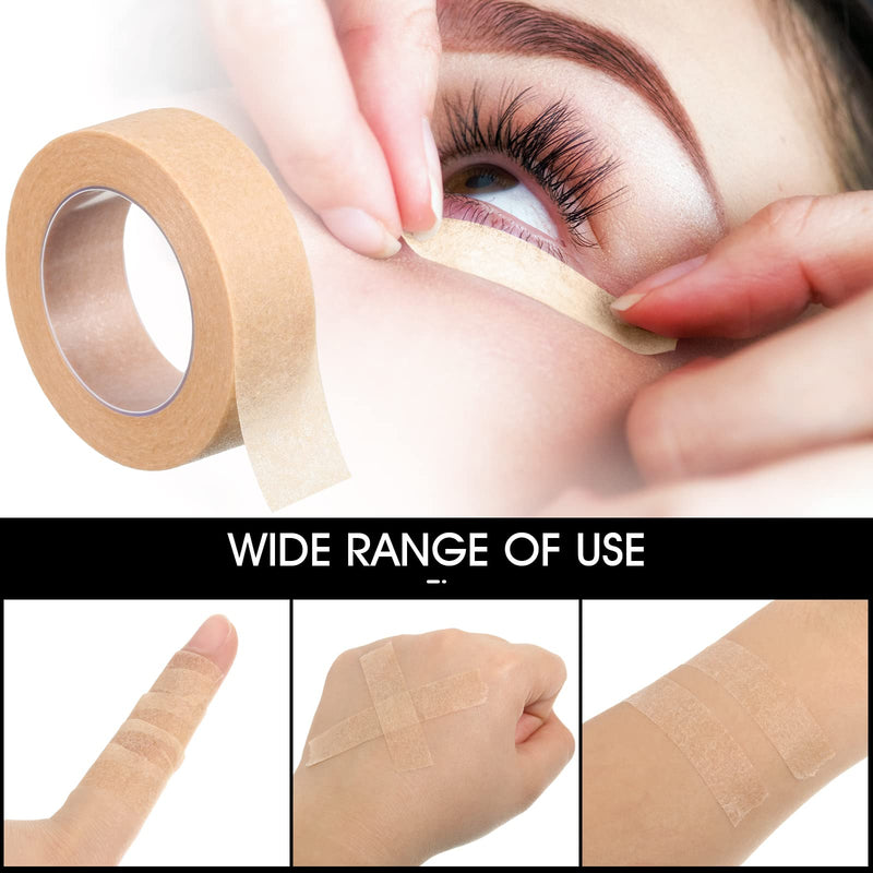 6 Rolls Micropore Tape Flexible Skin Tape Breathable Nose Tape Self-Adhesive Gauze Tape for Wound Injuries Swelling Sports, 0.5 Inch x 10 Yard (Beige) Beige - NewNest Australia