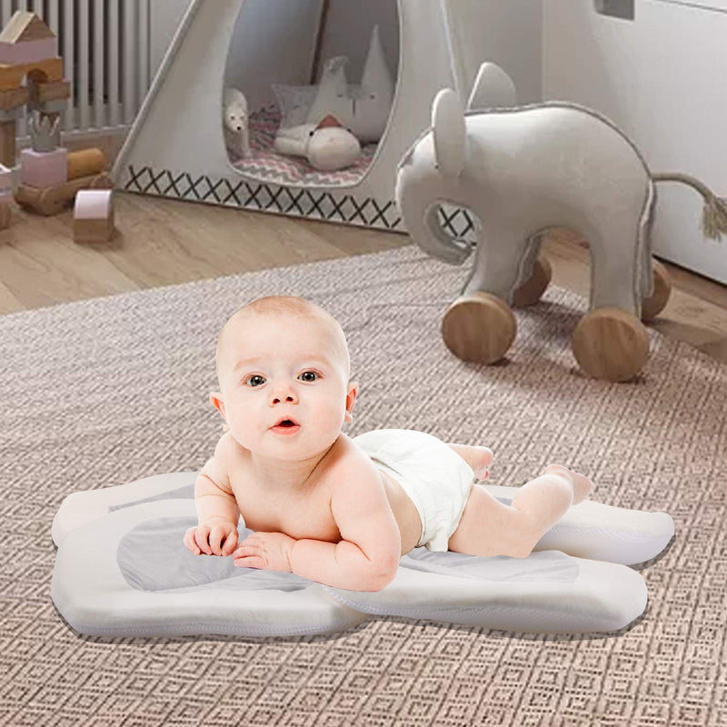 Baby Bath - Flower Baby Bath Pad Infant Bathtub Mat for Bathtub Tub Sink - Gray2 Gray-2 - NewNest Australia