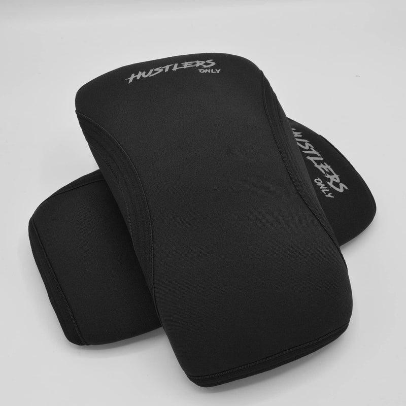 Hustlers Only Elbow Sleeves Weightlifting 5mm Neoprene Compression Elbow Braces for Instant Joint Pain Relief Elbow Support Sleeves for Gym Training, Fitness, and Workout. (M, Black) M - NewNest Australia