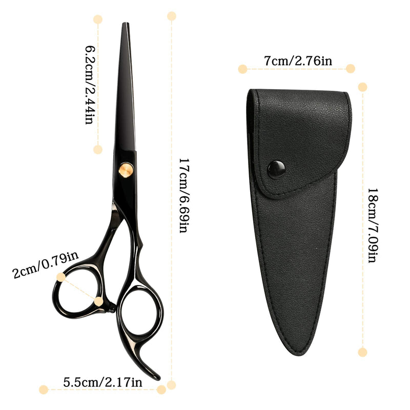 EKKONG hair scissors, hairdressing scissors, 6 inches, hair cutting scissors for stainless women and men, precise cut, beard scissors (flat cut scissors), flat cut scissors - NewNest Australia