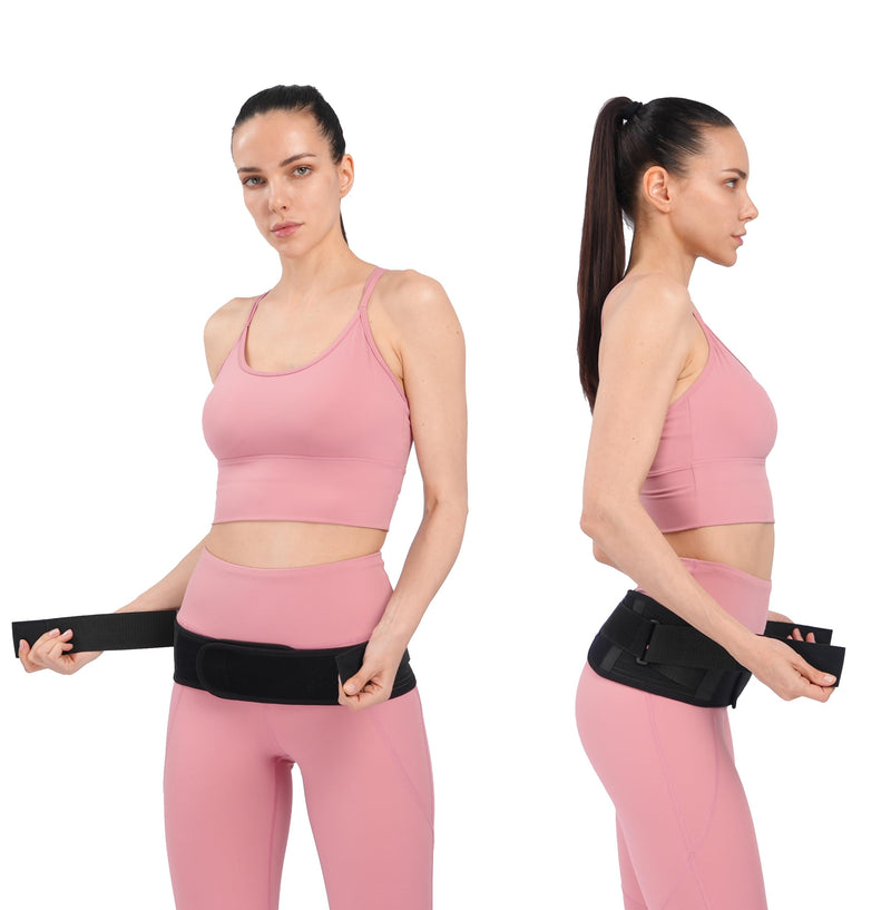 Sacroiliac Waist Belt Joint Brace - Relieves Sciatica, Pelvis, Lower Back And Leg Pain And Stabilizes Joints Sacroiliac Waist Belt For Back Problems Adjustable Bodybuilding (L/Xl) - NewNest Australia