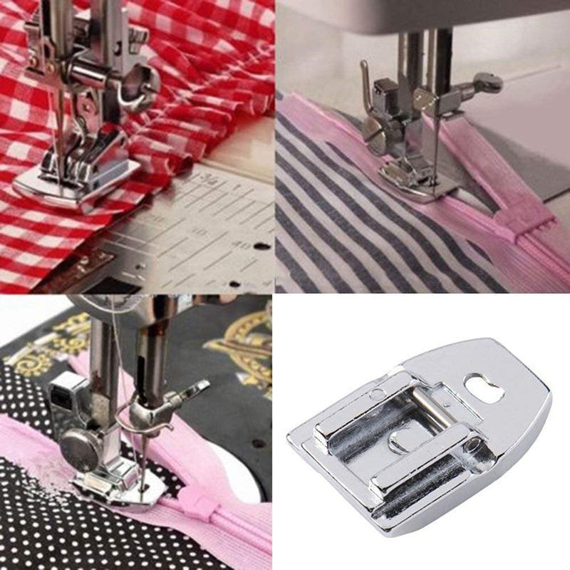 4 PCS Zipper Foot Sewing Machine Presser Foot Set of Invisible Concealed Narrow Zipper Foot, Fits for Most Snap On Singer, Brother, Janome, Babylock Low Shank Sewing Machines - NewNest Australia