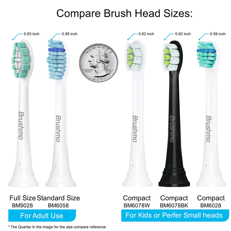 Brushmo Replacement Toothbrush Heads Compatible with Sonicare Electric Toothbrush 8 Pack - NewNest Australia
