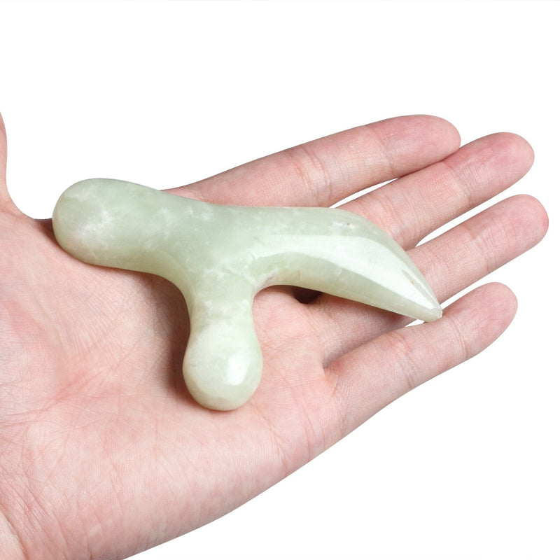 Ewin24 Natural Jade Foot Massager Acupuncture Point Massage Foot Care Therapeutic Relief Tool - NewNest Australia