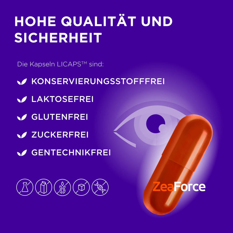 ZeaForce – perfect vision with just 1 capsule/day. Concentrated composition. Diverse effect. Liquid formula for faster action. Laboratory tested (1 pack) 1 pack - NewNest Australia