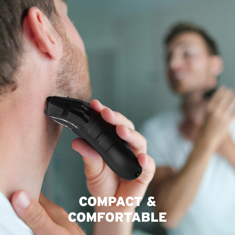 Wahl Li Compact Travel Shaver, Beard Shaver, Electric Shavers for Men, Washable Shaving Head, Easy Clean, Flex Foils, Close Cut, Small Shavers for Travelling, Black - NewNest Australia
