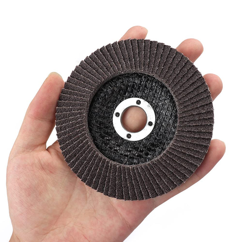 SI FANG 10Pcs 4''x5/8'' Premium High Density Calcined Aluminum Oxide Flap Disc 60 Grit 60Grit - NewNest Australia