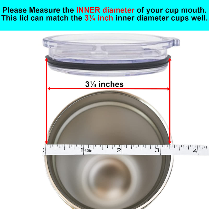 Wotermly 1 pack Tumbler Replacement Lids for 20 oz tumblers, Spill Proof Splash Resistant Lids Covers Fit for YETI Rambler and More Coffee Mugs, 1 Lid 1FlatLid - NewNest Australia