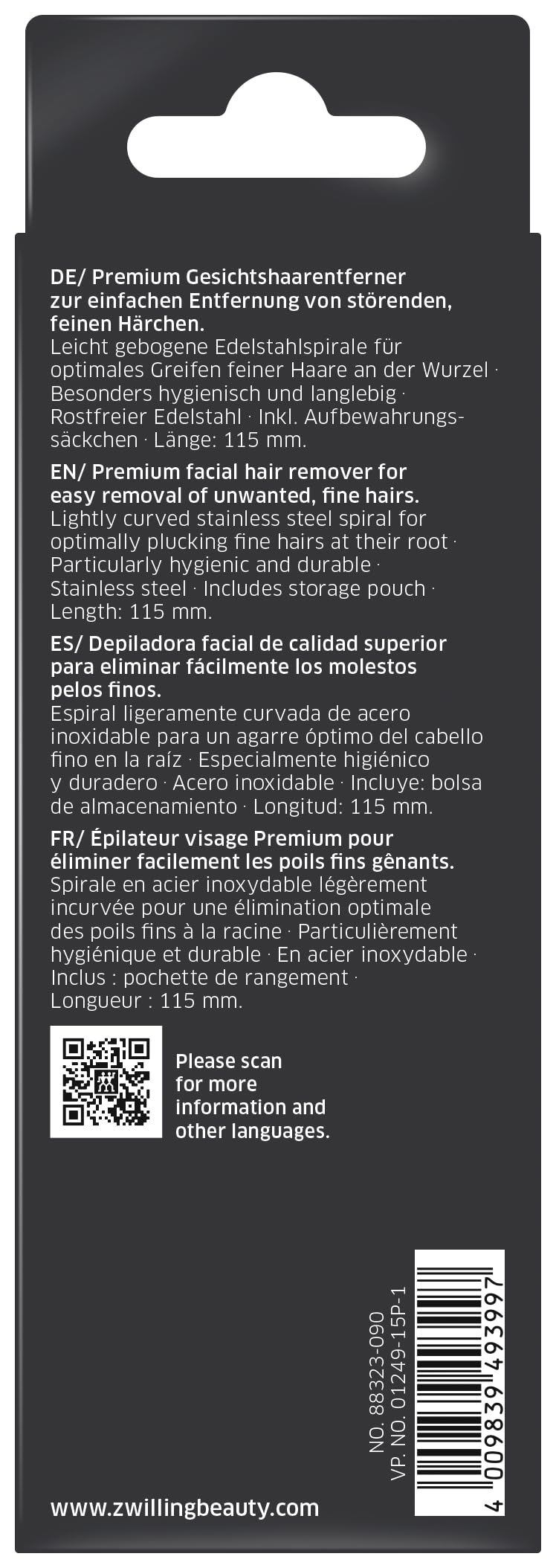 ZWILLING facial hair remover for forehead, eyebrow, cheek, upper lip and chin, mint - NewNest Australia