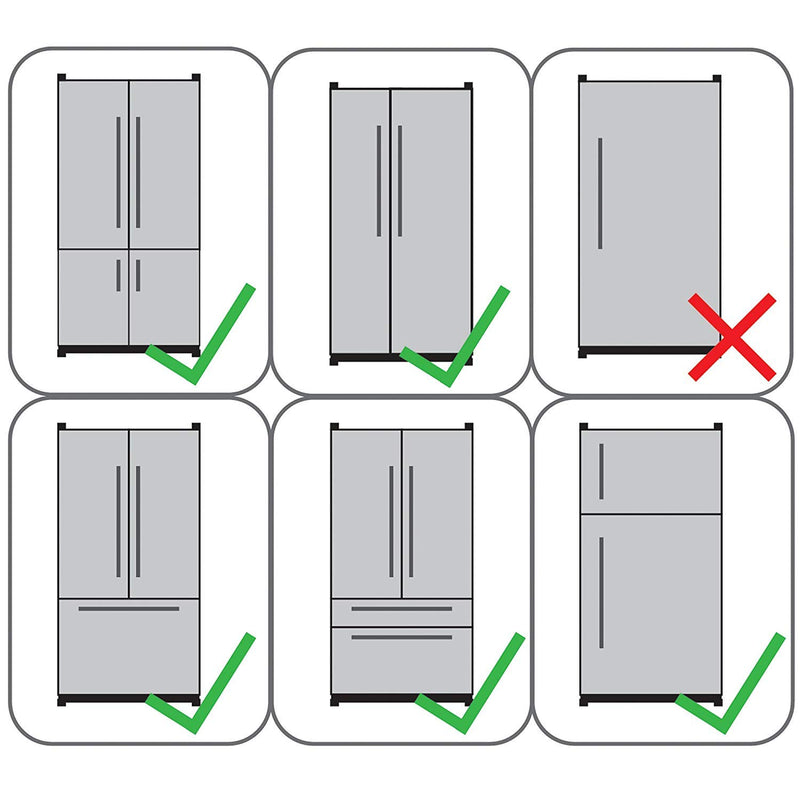 Qdos Adhesive Fridge/Freezer Lock - Easy One Handed Operation - Patented ZeroPinch Design - Unique Modern Design Refrigerator Lock - Baby Proofing Doesn't Have to be Ugly | White - NewNest Australia