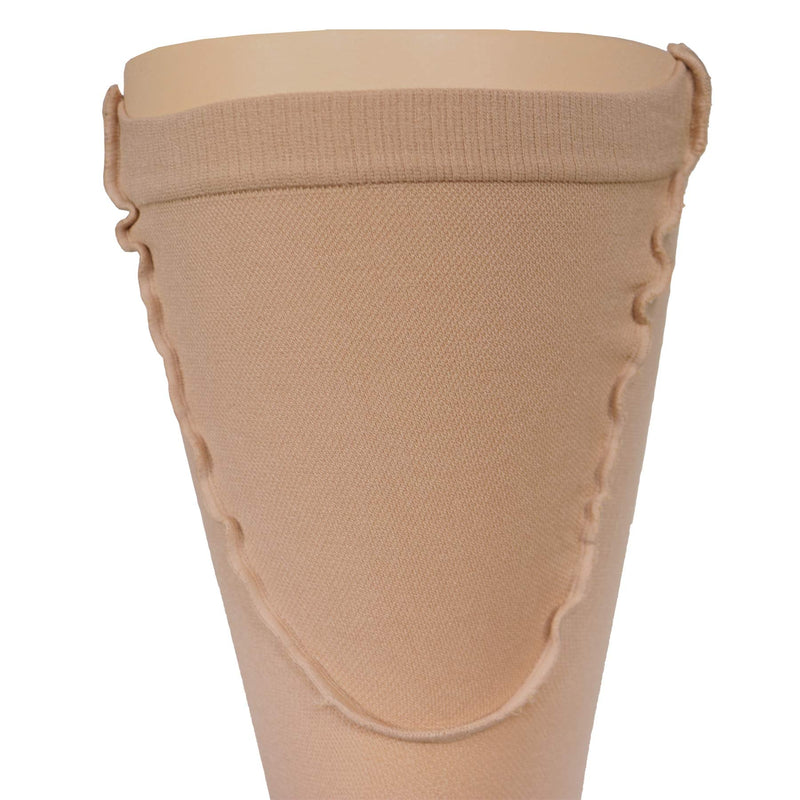 Truform Surgical Stockings, 18 mmHg Compression for Men and Women, Thigh High Length, Open Toe, Beige, Small Small (1 Pair) - NewNest Australia