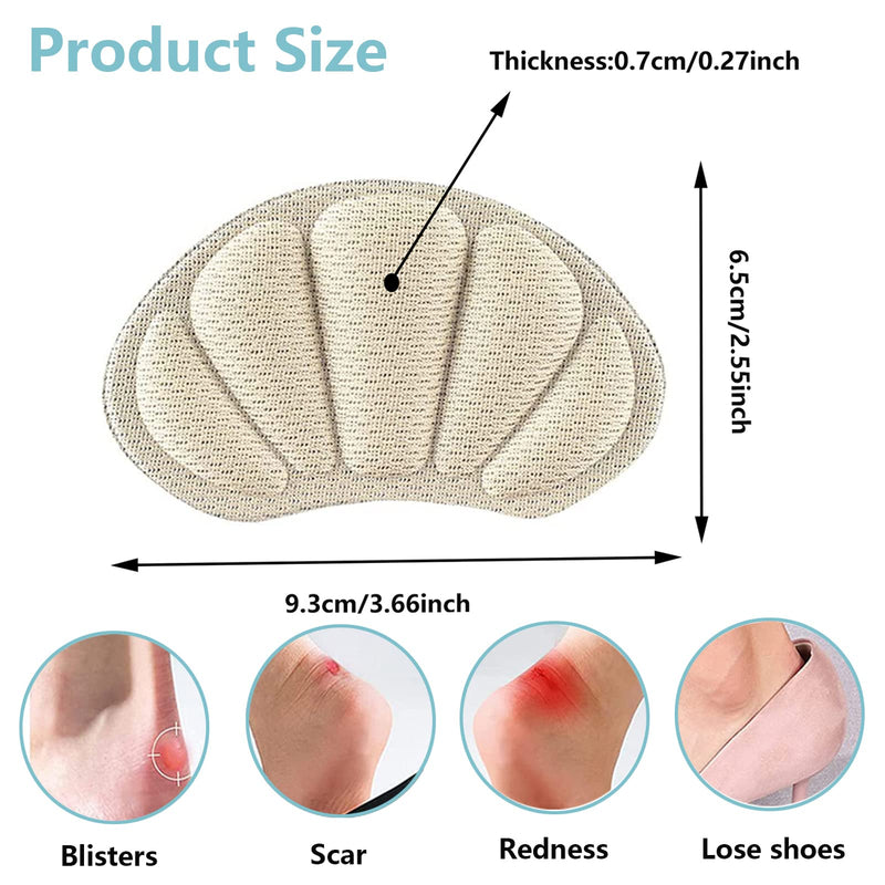 3 Pairs Heel Pads,Heel Grips Shoe Pads,Heel Cushion Inserts,Heel Cushion Pads,Self Adhesive Heel Cushion,Anti-Slip Heel Pads,for Loose Shoes Women Men Sneakers High Heels Sneakers Leather Shoes - NewNest Australia