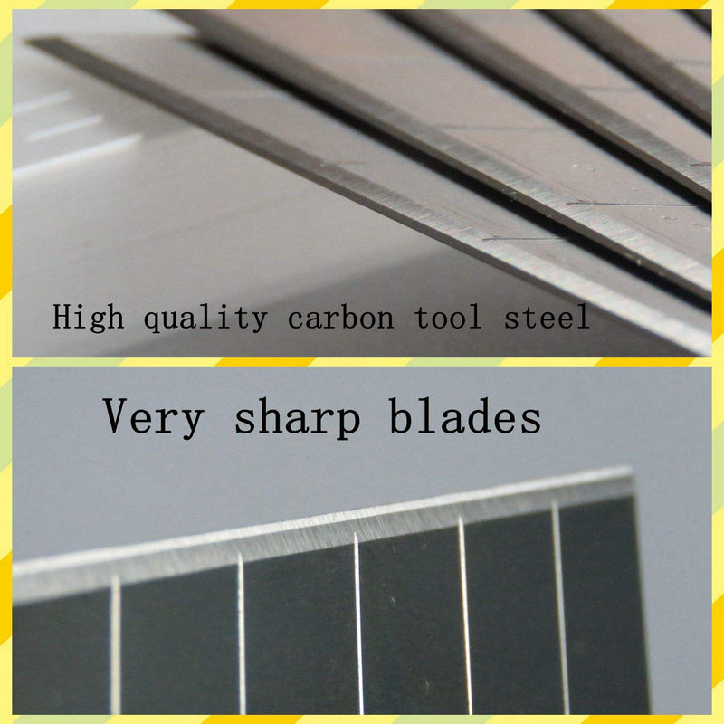 BS 25mm Snap Off Blades 0.7mm(T) X25mm(W) X127mm(L) Heavy Duty Blade Carbon Tool Steel Blades Box Cutter Blade - NewNest Australia