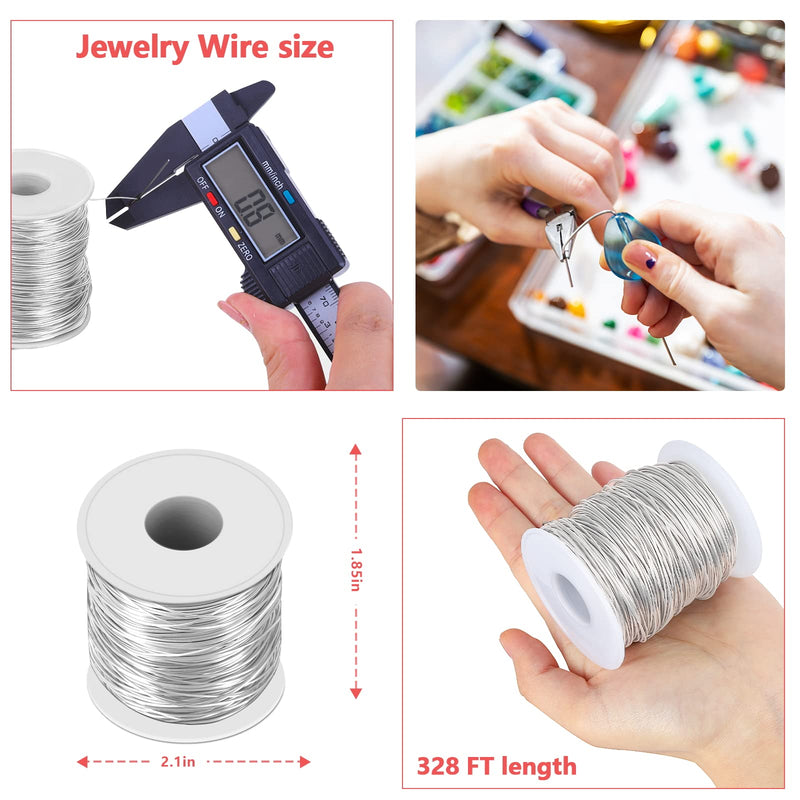 20 Gauge (0.8mm) 304 Stainless Steel Wire 328 Ft for Bailing Wire Sculpting Wire Jewelry Making Wire - NewNest Australia
