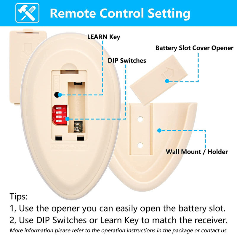 35T1 Ceiling Fan Remote Control Replacement for Harbor Breeze Allen Roth, 303.9MHz, 3-Speed, Light Dimmer, Learn Key, Replace FAN-53T FAN-11T L3HFAN35T1 FAN-35T1 L3HFAN35T FAN-35T (Remote Only) - NewNest Australia