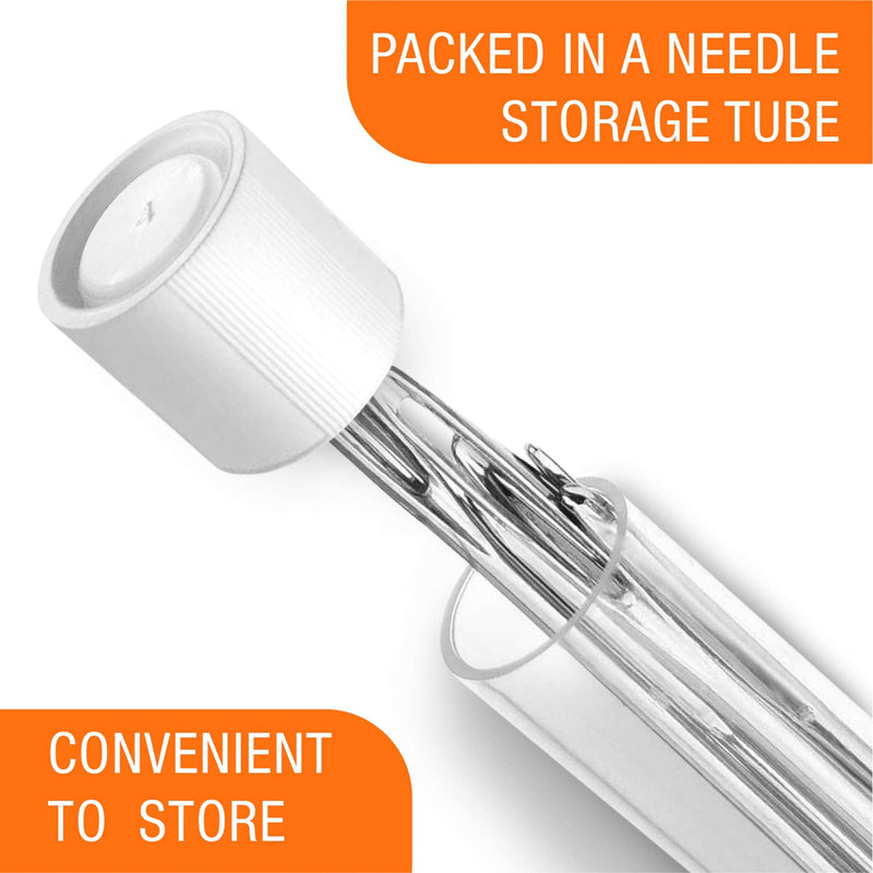 Upholstery Repair Kit - Includes 12 Heavy Duty Hand Sewing Needles (Silver-12pcs) Silver-12pcs - NewNest Australia
