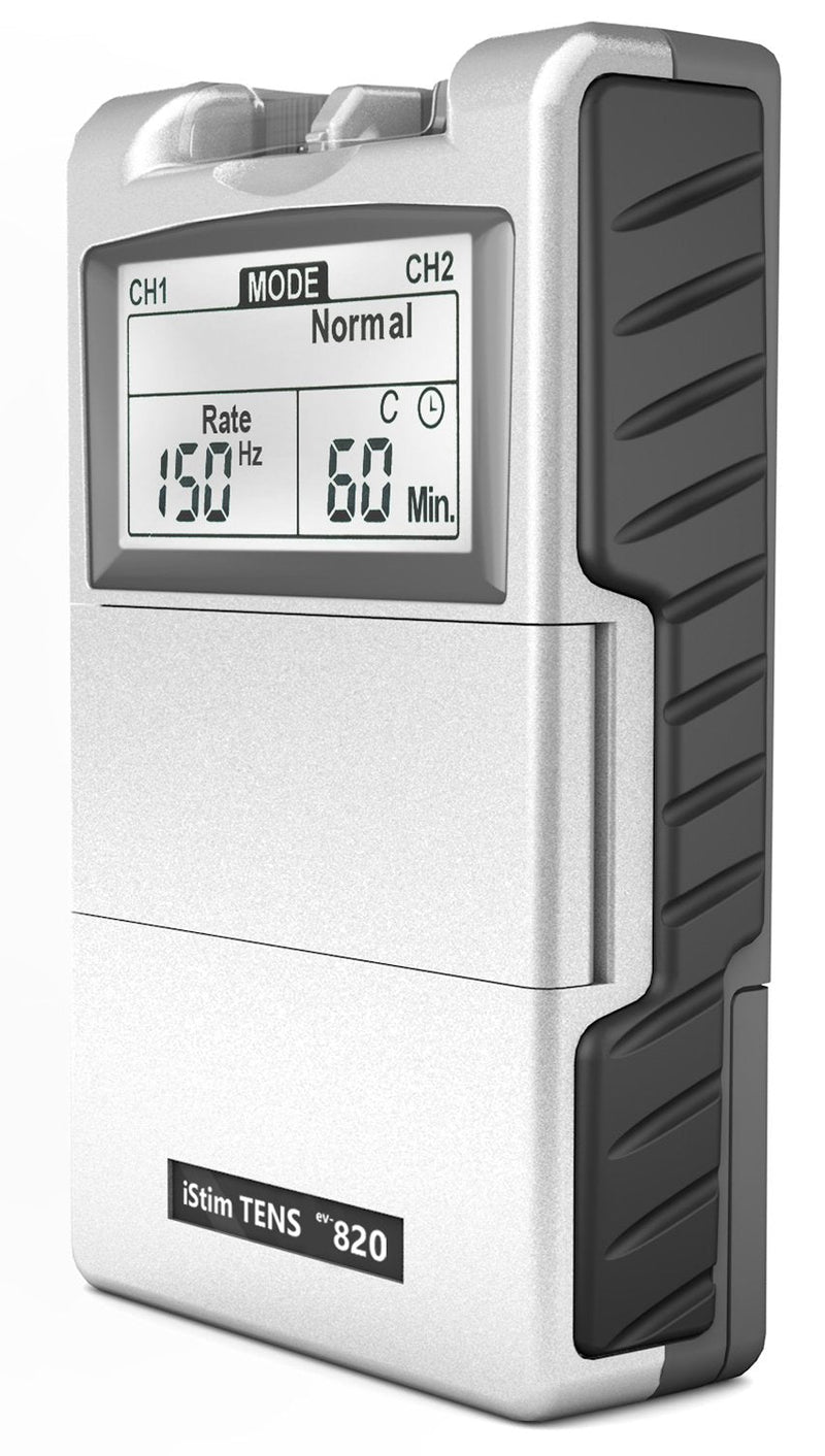 iStim Tens Unit Stimulator Machine - EV820 with 8 Electrodes Japanese Gel for Pain Management, Back Pain and Rehabilitation - NewNest Australia