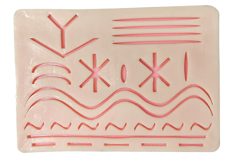 Suture Practice Pads 3 Layer with 27 Wound 5.5x7.7", Suture Practice Kit, Durable Silicon Skin Suture Pad to be Used by Students for Training and Practice of Medical, Veterinarian Students and Nurses - NewNest Australia