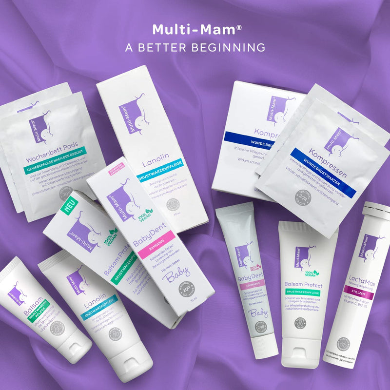 Multi-Mam postpartum pads - tissue care after birth for the intimate area and caesarean section scars - intimate care women's moist gel pads for cooling and relief, without fragrances or hormones - pack of 14 - NewNest Australia