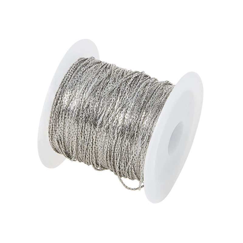 Airssory 10m (32.8 Ft) Stainless Steel Cardano Beading Unfinished Chains Soldered Bulk Lot for Jewellery Making & Craftings - 0.5mm 10m Stainless Steel Cardano chain_0.5mm - NewNest Australia