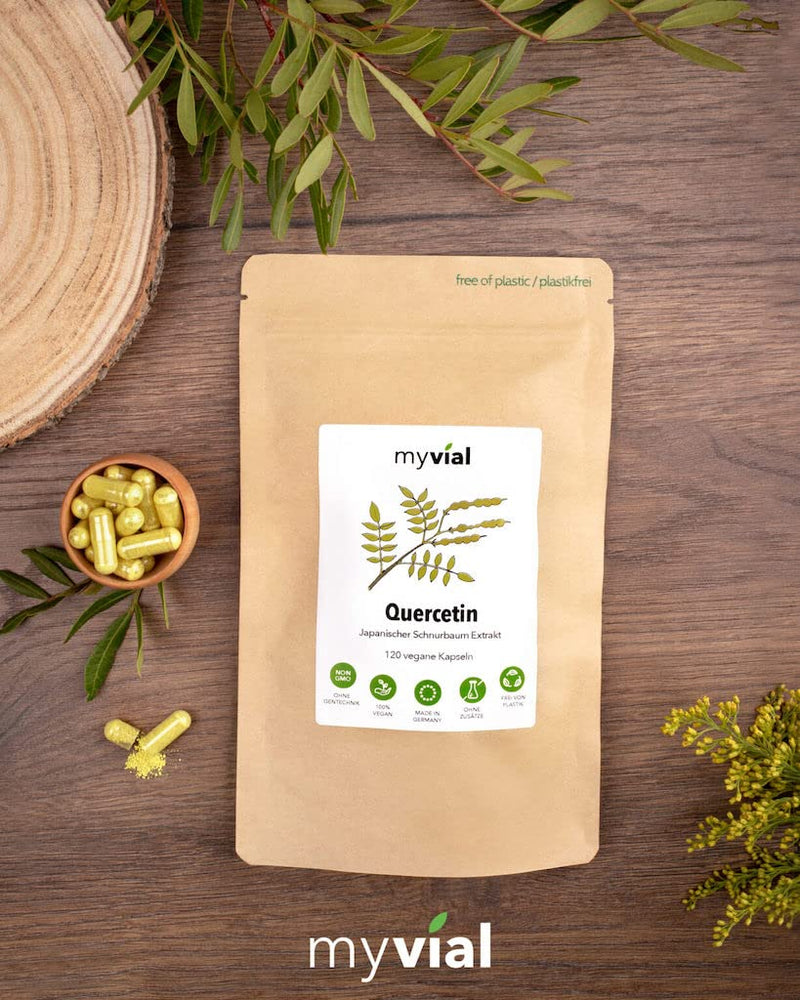 Quercetin 120 capsules vegan high dosage 400mg per capsule supply for 4 months 100% natural quercetin Japanese string tree premium quality - NewNest Australia